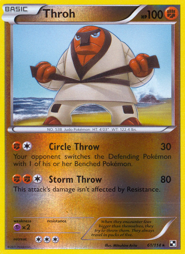 Black & White Throh #61/114 reverse holo